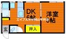 長本アパート 1DKの間取り