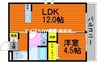 Ｌａ・メゾン浜 1LDKの間取り