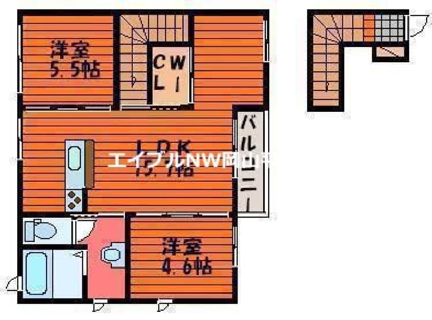 間取図 ユートピア原尾島