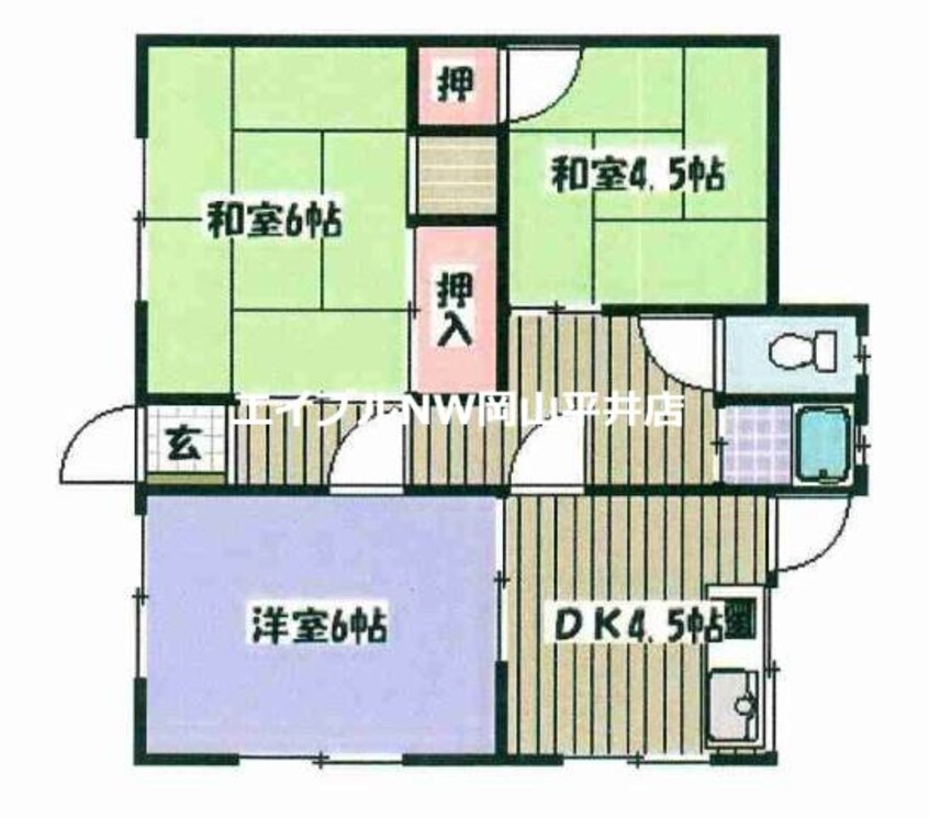 間取図 雄町戸建　（中村様借家）