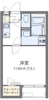 クレイノ沖 1Kの間取り