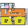 プラード広谷 2LDKの間取り