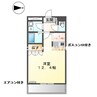 ミロワール参番館 1Kの間取り
