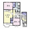 ドミール北小路　ＤＥＵＸ 2LDKの間取り