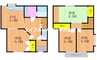 メゾンクレール 4DKの間取り