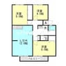 サンビレッジ西大寺　Ｈ 3LDKの間取り