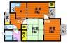 ピュアオリエント　１号館 3DKの間取り