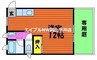 メゾンベルビュー 1Rの間取り