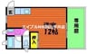 メゾンベルビュー 1Rの間取り