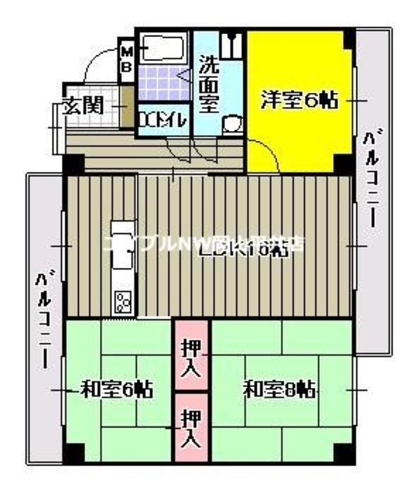 間取図 フローラⅡ