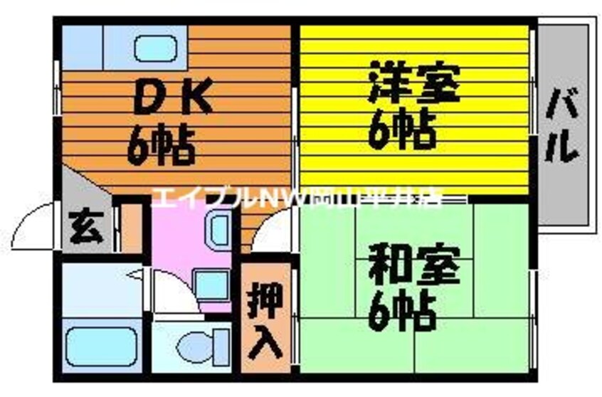 間取図 藤田コーポ　Ⅱ