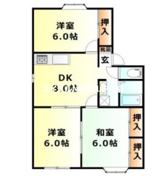 間取図 アーバンハイツ松新ⅠC棟