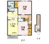 ヴィラ・シュモクⅡ 2LDKの間取り