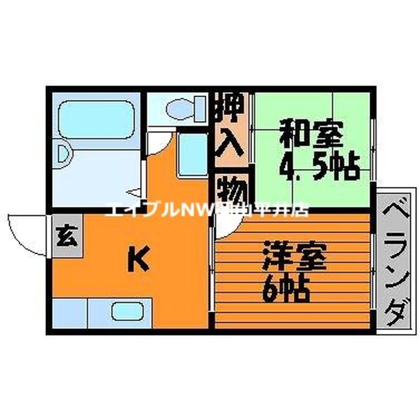 間取図 メゾン若草