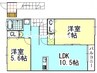 ファインⅡ 2LDKの間取り
