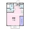 あんてぃーく 1Kの間取り