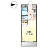 キャンベルハイム 1Kの間取り
