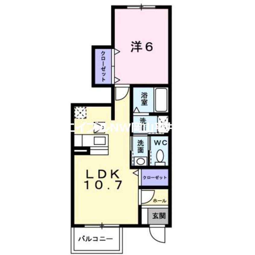 間取図 ヴィラ・マーベラス　Ｂ