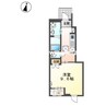仮）スターテラスⅡ　桑野 1Kの間取り