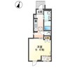 仮）スターテラスⅡ　桑野 1Kの間取り