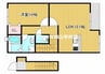 ルピナス平井 1LDKの間取り