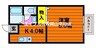 フロンティア２０００ 1Kの間取り