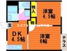 コーポ小林　Ａ 2DKの間取り