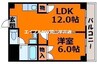 グランディール門田屋敷 1LDKの間取り