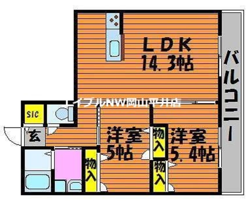 間取図 アペルト・ラメール