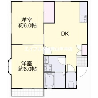 間取図 コーポ洋ラン　C棟