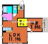 ラ・パルテール金岡東町　壱番館 1LDKの間取り