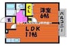 Calm Hills ３番館 1LDKの間取り