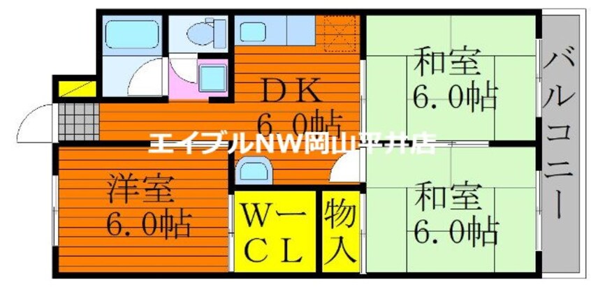 間取図 片山マンション