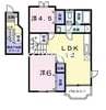 サンパティ－ク横田口 2LDKの間取り