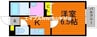 シリウス 1Kの間取り