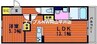 プレセアハイム 1LDKの間取り