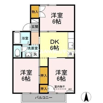 間取図 レインボーハイツ