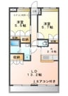 プロムナード 2LDKの間取り