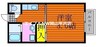 イーストリバー268　Ｂ 1Kの間取り