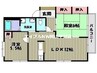 プロヴァンス　A棟 2LDKの間取り