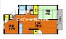パレーシャル関 2LDKの間取り