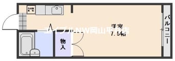 間取図 ラ・ピーヌ竹田Ⅱ