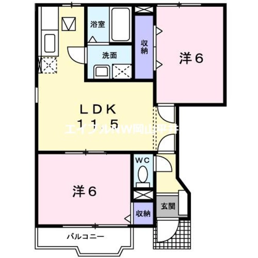 間取図 ヴィラ　フォーレスト　Ｂ