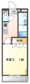 サンシャインANNEX 1Kの間取り