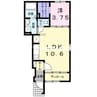 ミッドタウン玉野　壱号館 1LDKの間取り