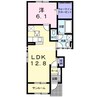 シェルブール　Ａ 1LDKの間取り