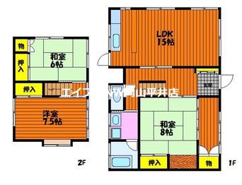 間取図 久戸瀬様借家（福泊66-44）