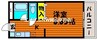 はなはうす東岡山マンション 1Kの間取り