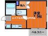 K-プレイス新保 1Kの間取り