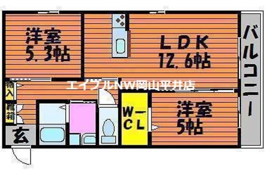 間取図 アペルト・ラメール